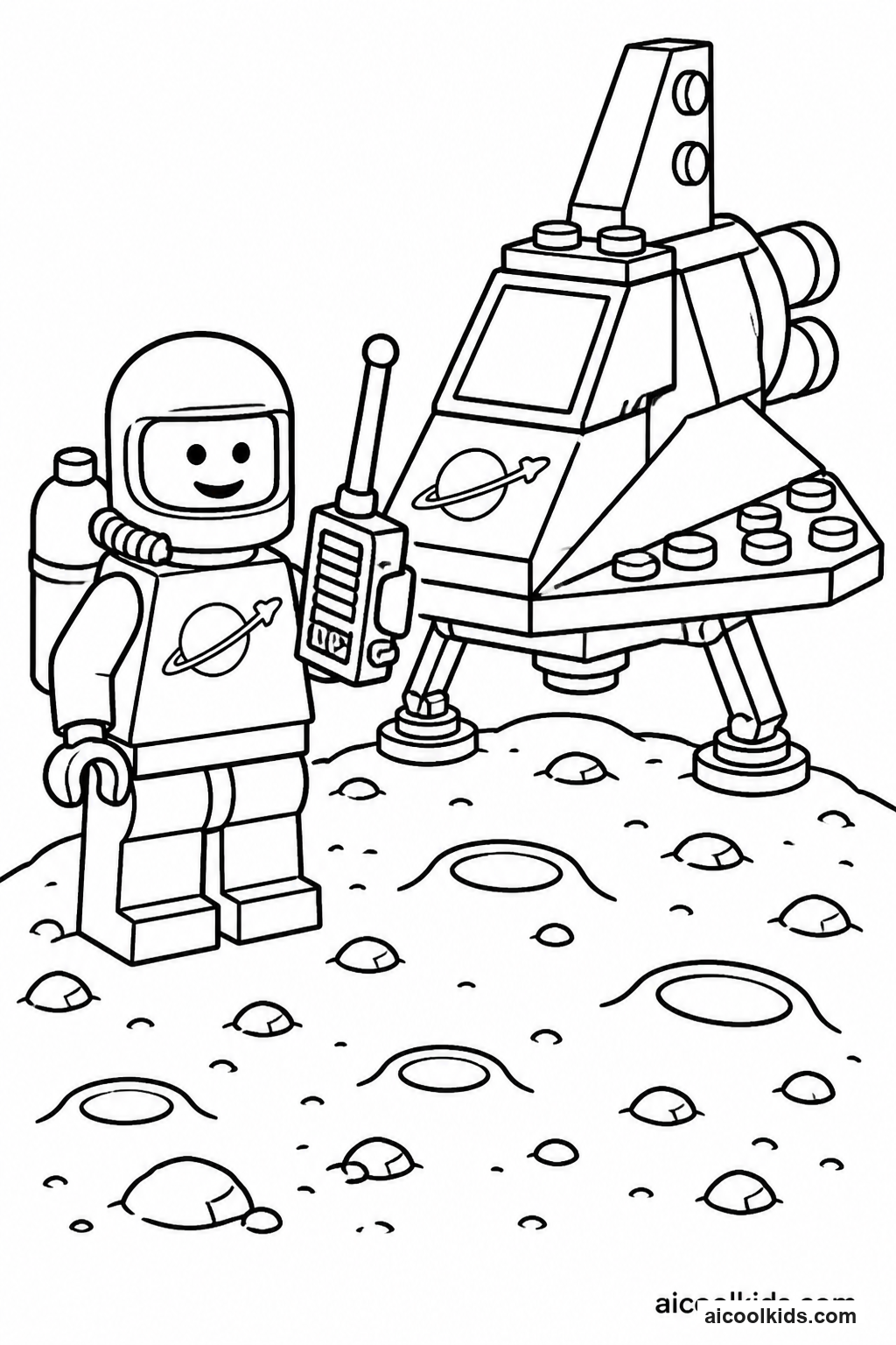 Lego printable coloring sheet
