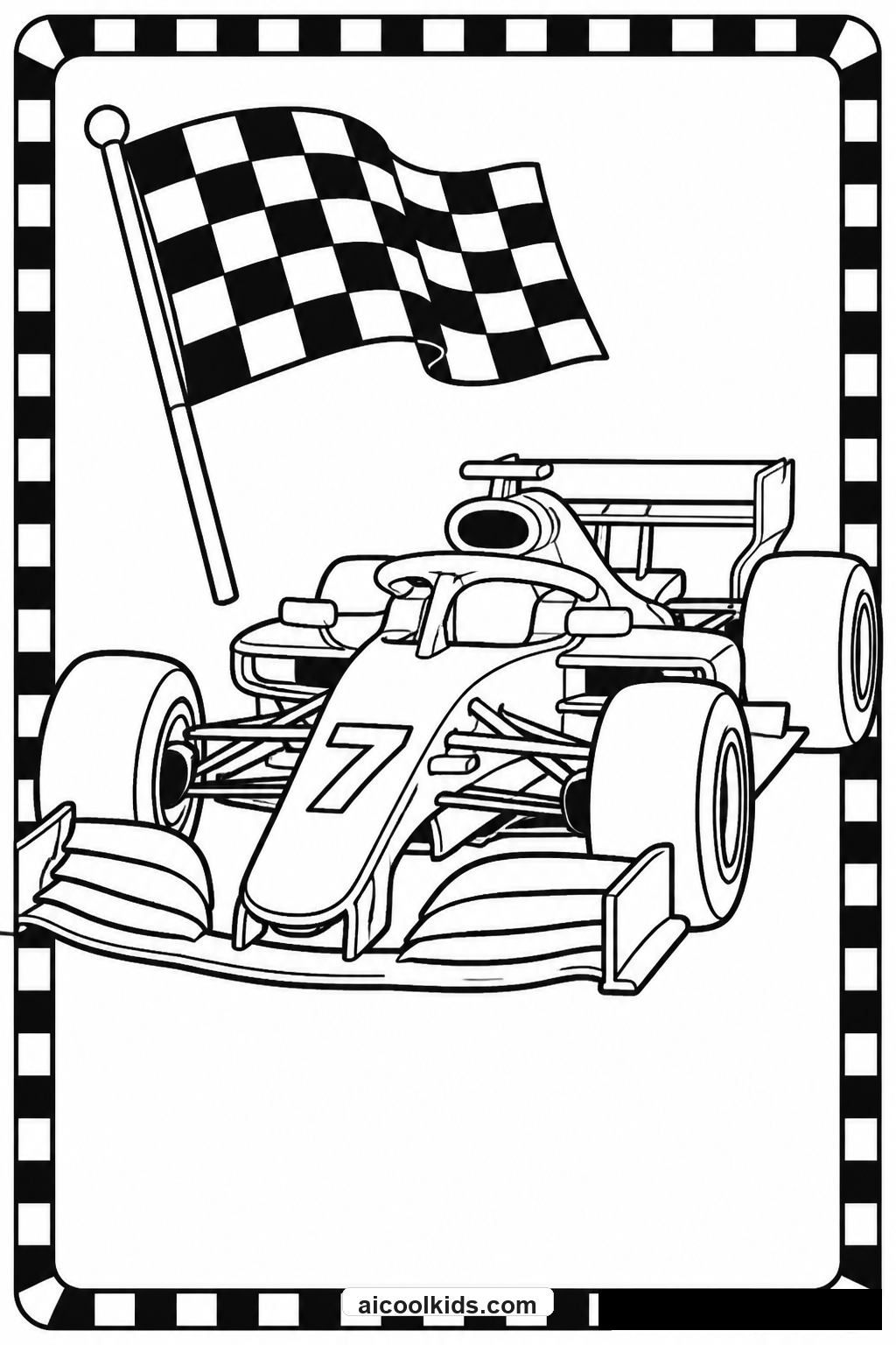 20+ Race Car Coloring Pages: Free Printable PDF Coloring Sheets for Kids
