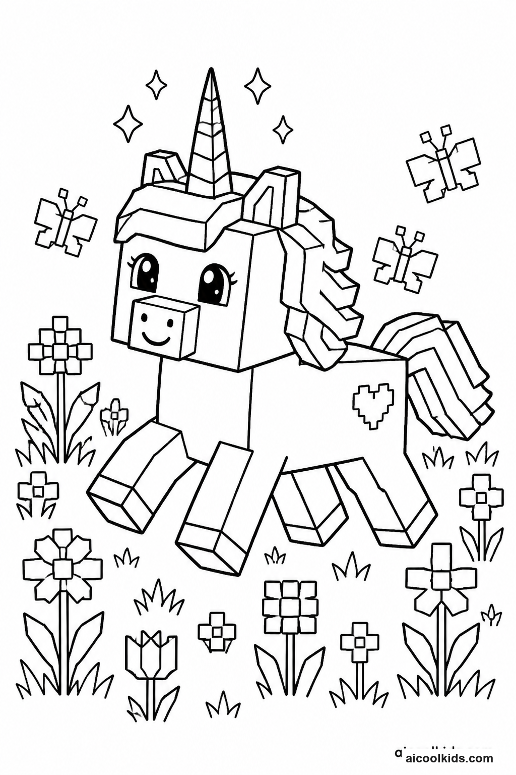 Roblox Pet Unicorn in Meadow free printable activity sheet