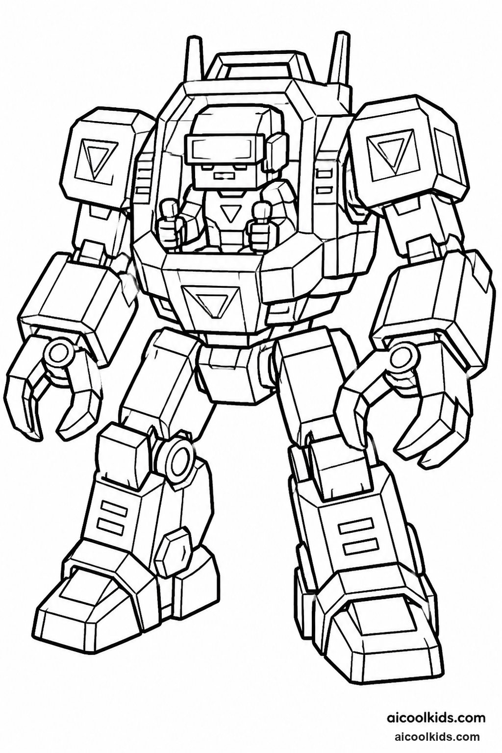 Roblox Cyber Mech Exoskeleton free printable activity sheet