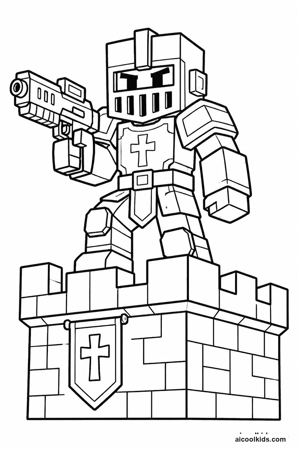 Roblox Tower Defense Castle Guardian free printable activity sheet